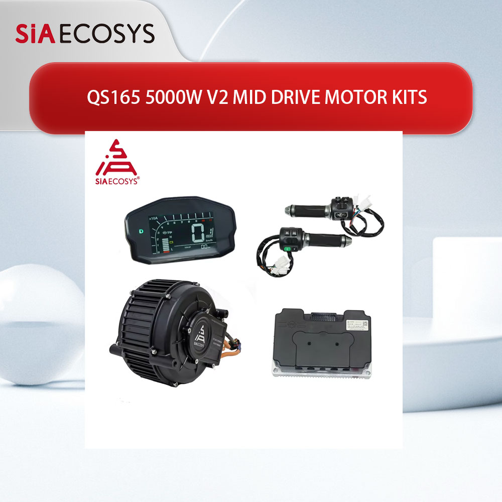 QSMOTOR QS165 V2 5000W 72V 35H - Mid Drive Motor Kit 72V 5000W のレビューと価格